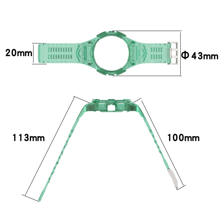 Bracelet de montre intégré en silicone, For Samsung Galaxy Watch 40MM, For Samsung Galaxy Watch 44MM