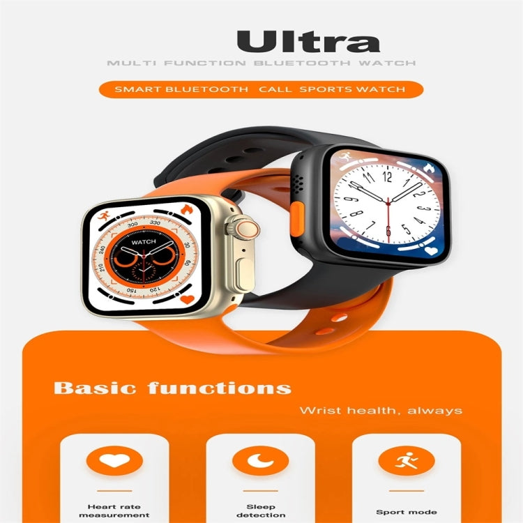 Montre intelligente à écran couleur S8 Ultra 1,81 pouces, prise en charge de la surveillance de la fréquence cardiaque/surveillance de la pression artérielle