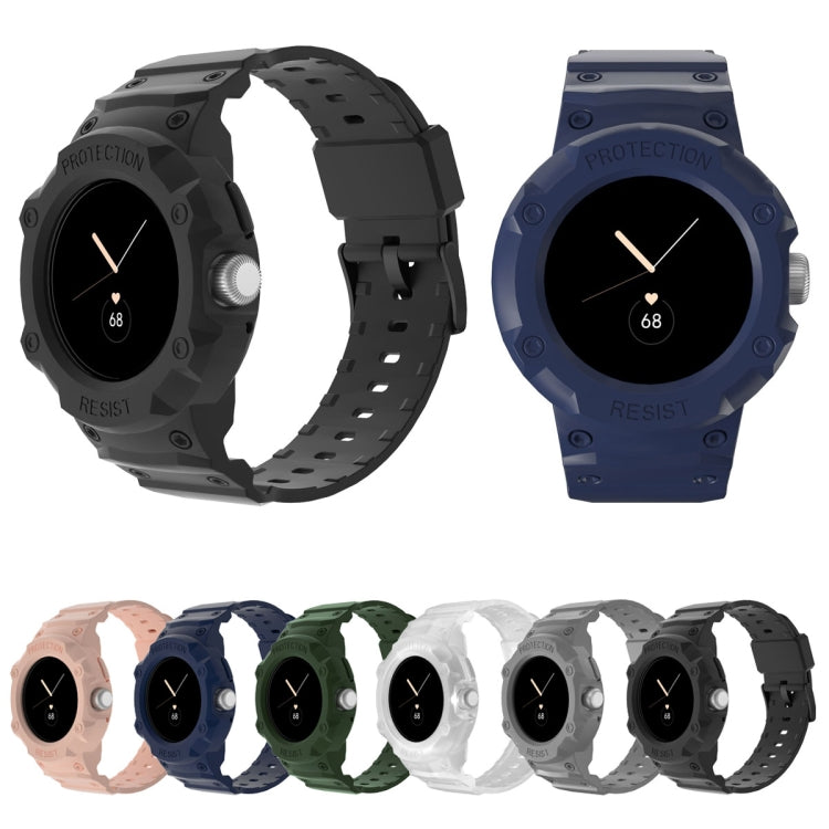 Pour Google Pixel Watch JUNSUNMAY Bracelet de montre élastique réglable en TPU intégré