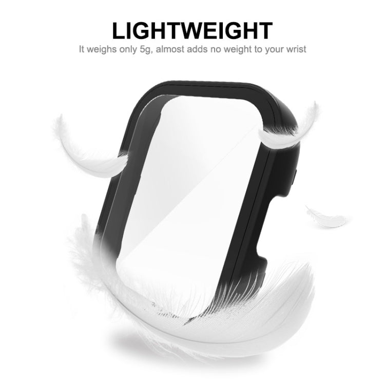Pour Redmi Watch 3 ENKAY Hat-Prince Cadre PC à couverture complète + boîtier de montre en verre trempé
