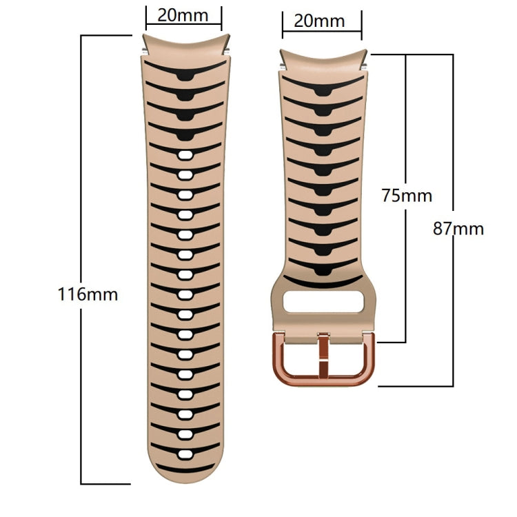Bracelet de montre en silicone à texture incurvée, For Samsung Galaxy watch 5 Pro Golf Edition, For Samsung Galaxy watch 5 Golf Edition