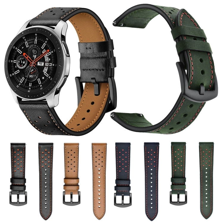 Pour appliquer le bracelet sport à œillets en cuir Samsung Galaxy Watch Active 22 mm