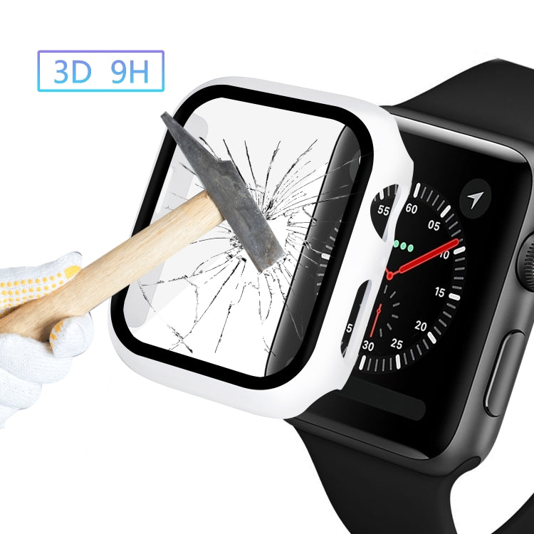 ENKAY Hat-prince Boîtier PC à couverture complète + Protecteur en verre trempé pour Apple Watch Series 5 / 4 40mm