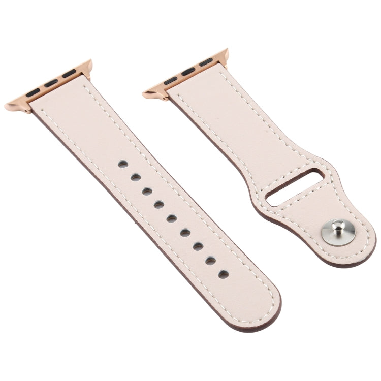Pour Apple Watch 3/2/1 Generation 42mm Bracelet en cuir à boucle universelle, For Apple Watch Series 7 45mm / 6 & SE & 5 & 4 44mm / 3 & 2 & 1 42mm, For Apple Watch Series 8&7 45mm / SE 2&6&SE&5&4 44mm / 3&2&1 42mm