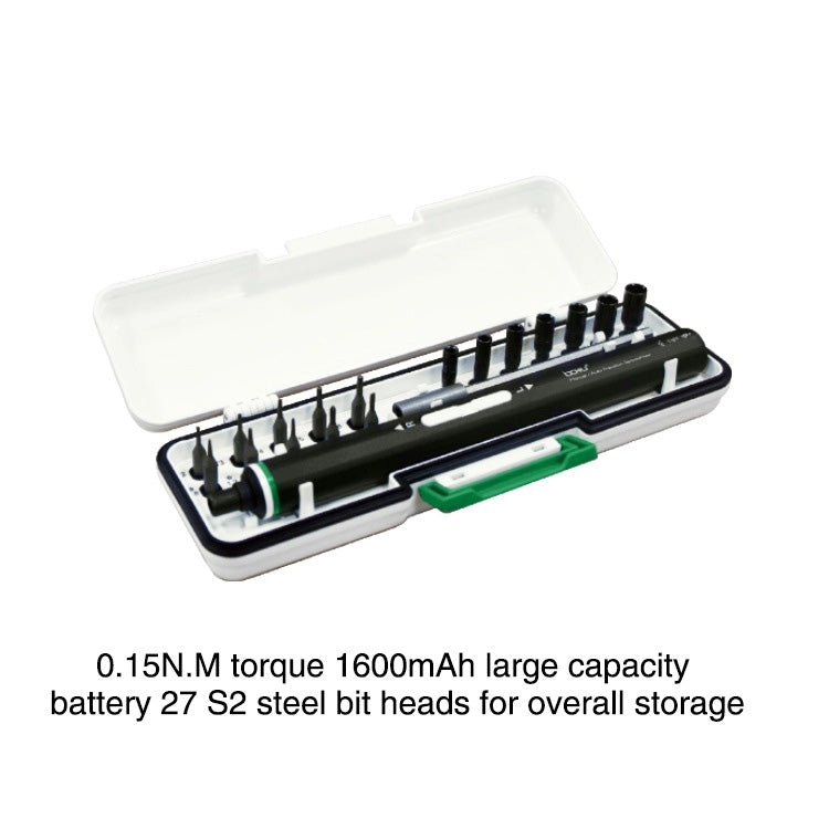 BAKU BA-3331 Tournevis électrique rechargeable USB Outil de réparation de téléphone portable