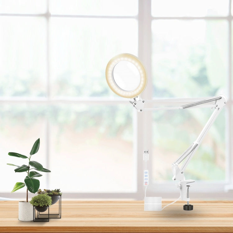 USB Desktop LED Ring Light Soudage Auxiliaire Loupe Éclairage Lampe de Bureau