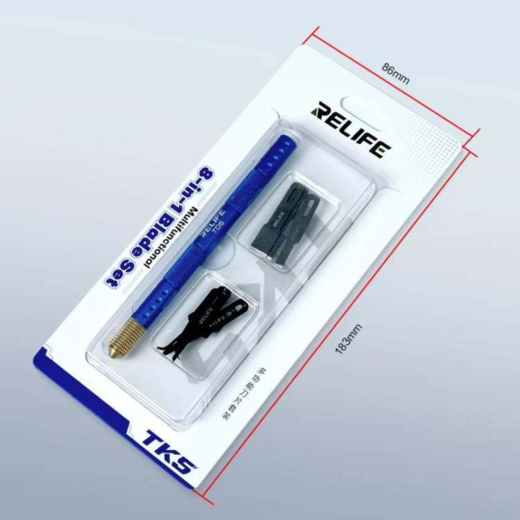Kit de lames multifonctionnelles pour la réparation de téléphones portables : outil de décollement de la puce IC, des couches du processeur et des bords en caoutchouc., TK5