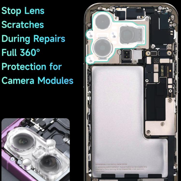 Protection magnétique pour objectif d'appareil photo YCS pour iPhone à double/triple objectif, réparation par soudure