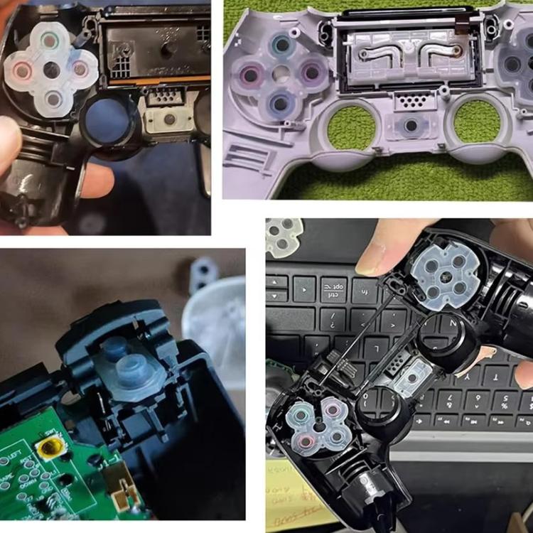 Manette de jeu, boutons en caoutchouc conducteur, coussinets souples, For PS2 10sets, For PS3 10sets, For PS4 10sets 1.0, For PS4 10sets 2.0, For PS4 10sets 3.0/4.0, For PS4 10sets 5.0