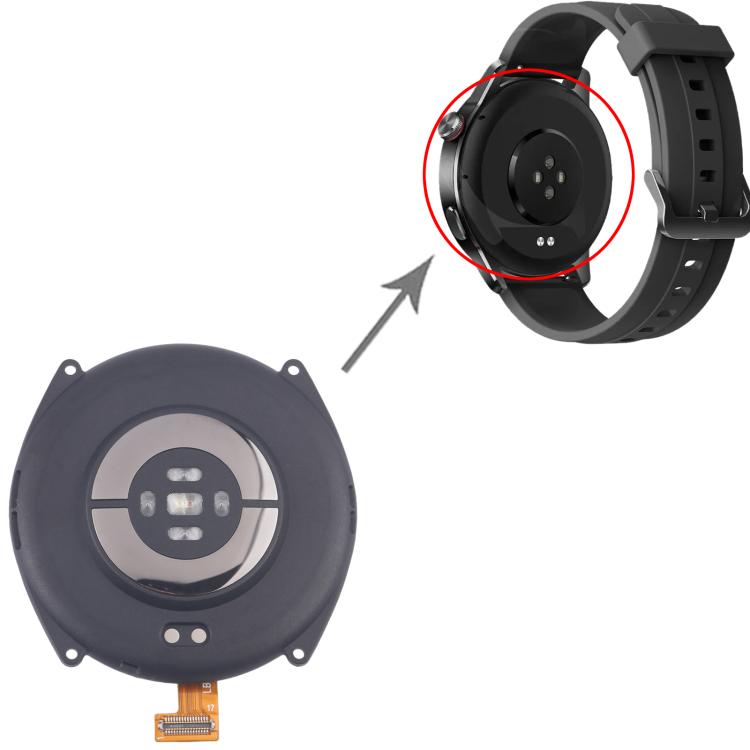 Coque arrière d'origine complète pour Xiaomi Watch S2 46 mm avec capteur de fréquence cardiaque, For Xiaomi Watch S2 46mm(Original With Heart Rate Sensor)