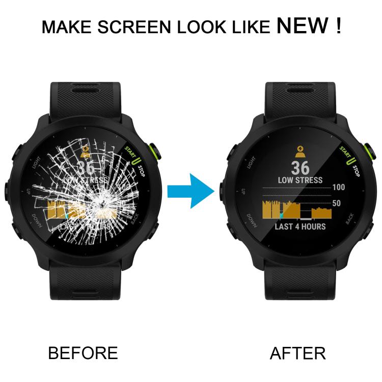 Écran LCD d'origine démonté avec numériseur et ensemble complet pour Garmin Forerunner 55, For Garmin Forerunner 55(Original), For Garmin Forerunner 55 (Blue), For Garmin Forerunner 55 (Yellow)