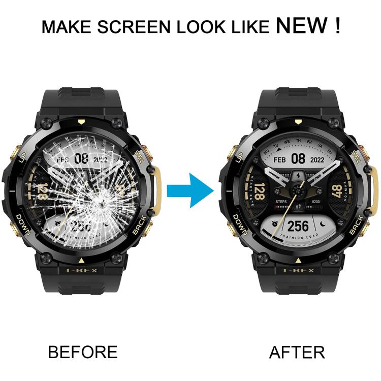 Lentille extérieure d'écran avant d'origine pour Amazfit T-Rex Ultra, For Amazfit T-Rex Ultra(Original)
