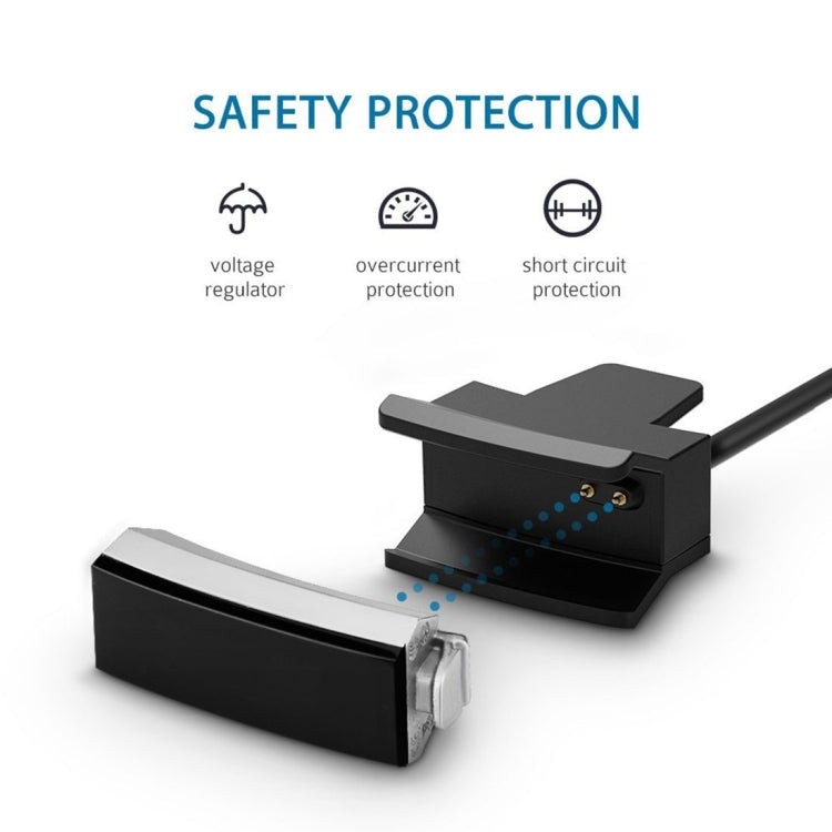 Pour Fitbit Alta Watch Câble de clip de chargeur USB avec bouton de réinitialisation, longueur: 30 cm
