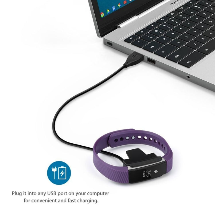 Pour Fitbit Alta Watch Câble de clip de chargeur USB avec bouton de réinitialisation, longueur: 30 cm
