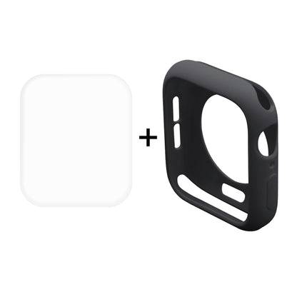 ENKAY Hat-Prince Coque de protection semi-plaquée en TPU 2 en 1 + Protecteur d'écran HD incurvé en PET plein écran 3D pour Apple Watch Series 5 et 4 40 mm, 40mm