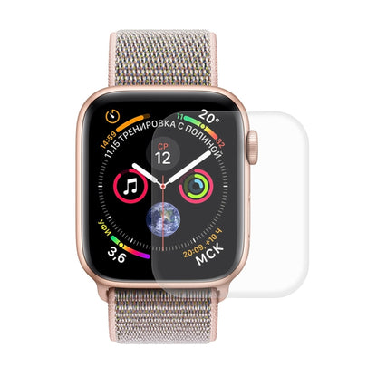 ENKAY Hat-Prince Coque de protection semi-plaquée en TPU 2 en 1 + Protecteur d'écran HD incurvé en PET plein écran 3D pour Apple Watch Series 5 et 4 40 mm, 40mm