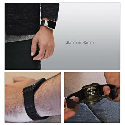 Pour bracelet de montre en acier inoxydable Apple Watch 42 mm