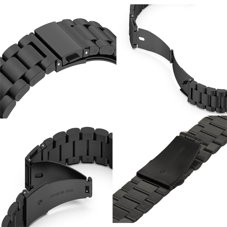 Bracelet de montre en acier inoxydable, pour Apple Watch Series 8&7 41mm / SE 2&6&SE&5&4 40mm / 3&2&1 38mm, boucle pliable, 3 perles