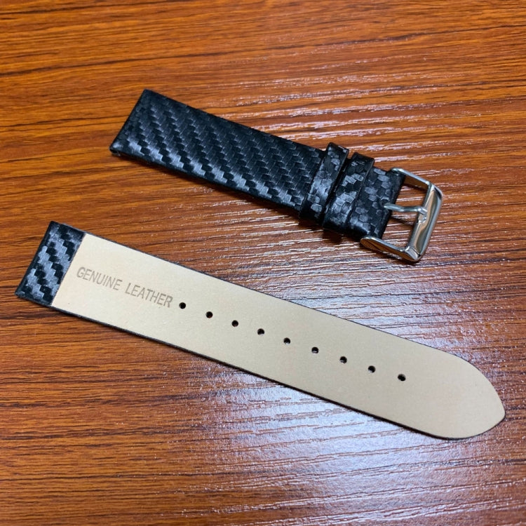Bracelet en cuir véritable et fibre de carbone pour Apple Watch séries 5 et 4 40 mm et séries 3, 2 et 1 38 mm
