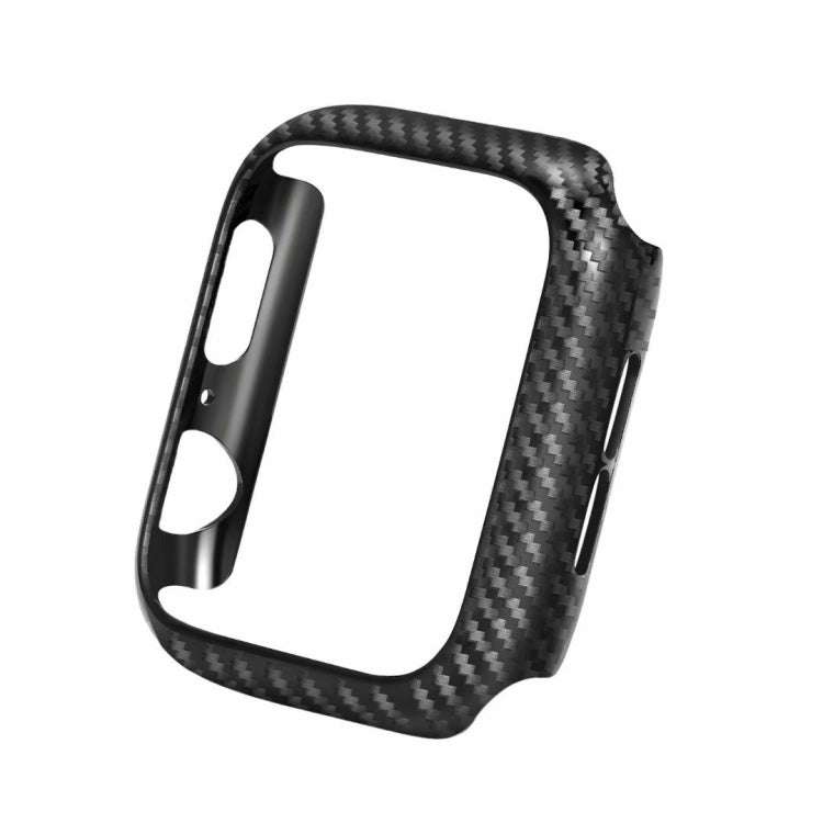 Bracelet en Cuir Véritable en Fibre de Carbone + Cadre pour Apple Watch Series 4 40mm, Apple Watch Series 4 40mm