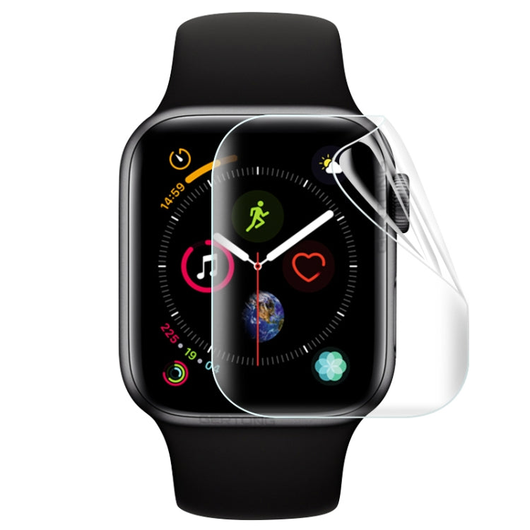 Film Hydrogel souple pour Apple Watch, 50 pièces, couverture complète, protecteur avant, 42mm, For Apple Watch Series 3 / 2 / 1 42mm(50 PCS)