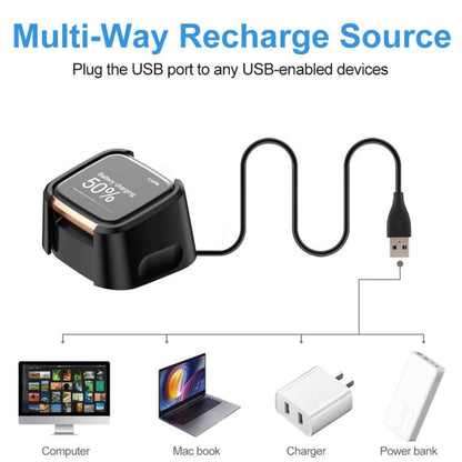 Support de Base de station de chargement pour Fitbit Versa 2, avec câble de chargement de 1m