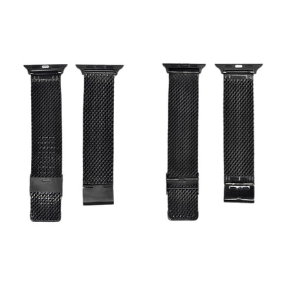 Bracelet de montre milanais en acier inoxydable 304 avec connecteur pour Apple Watch Series 8&7 41mm / SE 2&6&SE&5&4 40mm / 3&2&1 38mm, For Apple Watch Series 7  41mm / & 6 & SE & 5 & 4 40mm