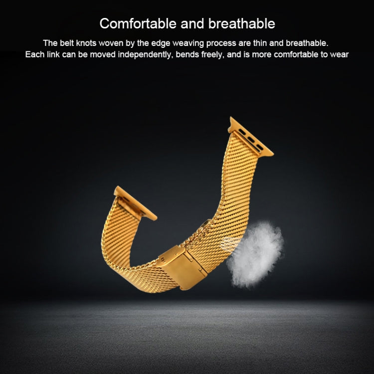 Bracelet de montre milanais en acier inoxydable 304 avec connecteur pour Apple Watch Series 8&7 41mm / SE 2&6&SE&5&4 40mm / 3&2&1 38mm, For Apple Watch Series 7  41mm / & 6 & SE & 5 & 4 40mm