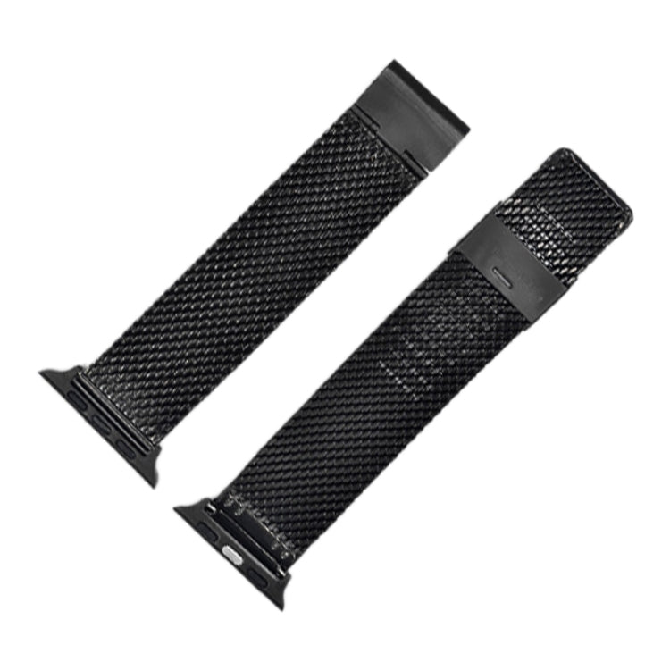 Bracelet de montre milanais en acier inoxydable 304 avec connecteur pour Apple Watch Ultra 49mm/série 8&7 45mm/SE 2&6&SE&5&4 44mm/3&2&1 42mm, For Apple Watch Series  7  45mm / & 6 & SE & 5 & 4 44mm