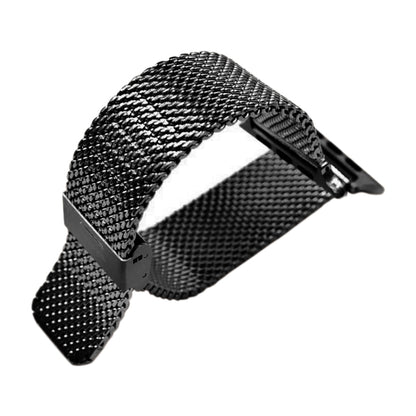 Bracelet de montre milanais en acier inoxydable 304 avec connecteur pour Apple Watch Ultra 49mm/série 8&7 45mm/SE 2&6&SE&5&4 44mm/3&2&1 42mm, For Apple Watch Series  7  45mm / & 6 & SE & 5 & 4 44mm