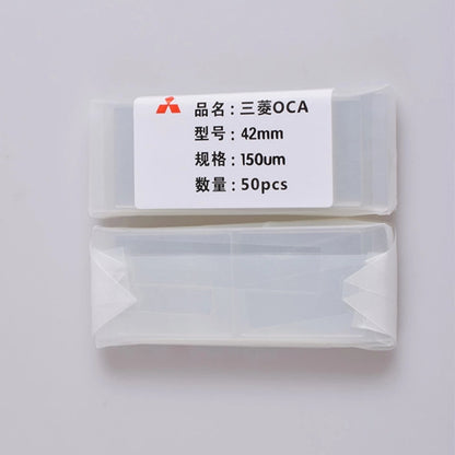 50 PCS OCA Adhésif Optiquement Transparent pour Apple Watch Série 1/2/3 42MM