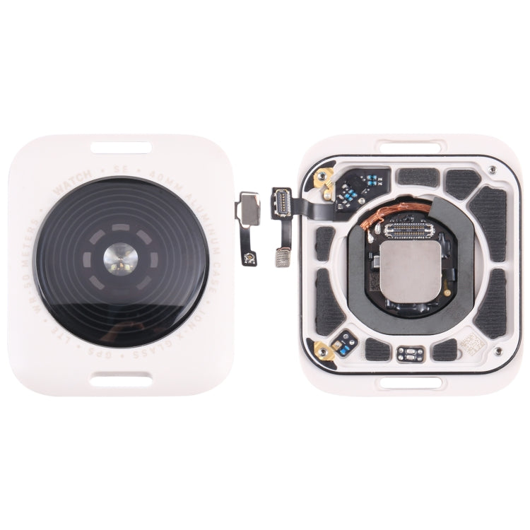Coque arrière en verre avec bobine de charge sans fil pour Apple Watch Series SE 2022 40 mm LTE Edition