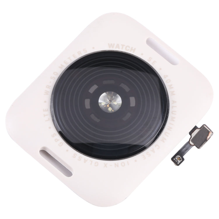 Coque arrière en verre avec bobine de charge sans fil pour Apple Watch Series SE 2022 40 mm LTE Edition