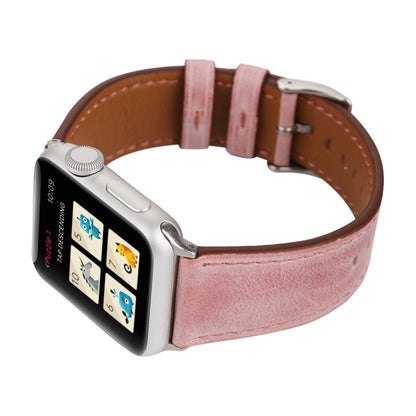 Pour Apple Watch Ultra 49mm/série 8&7 45mm/SE 2&6&SE&5&4 44mm/3&2&1 42mm bracelet de montre en cuir véritable de Style frais, 42mm