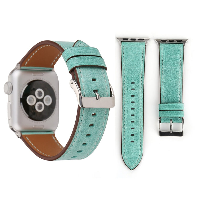 Pour Apple Watch Ultra 49mm/série 8&7 45mm/SE 2&6&SE&5&4 44mm/3&2&1 42mm bracelet de montre en cuir véritable de Style frais, 42mm