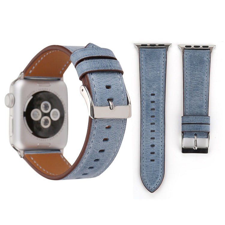 Pour Apple Watch Ultra 49mm/série 8&7 45mm/SE 2&6&SE&5&4 44mm/3&2&1 42mm bracelet de montre en cuir véritable de Style frais, 42mm
