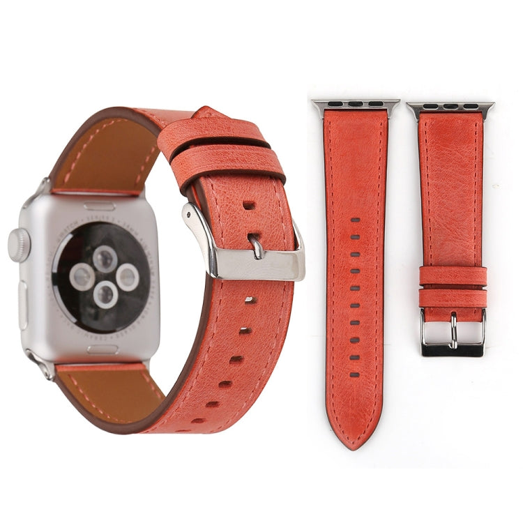 Pour Apple Watch Ultra 49mm/série 8&7 45mm/SE 2&6&SE&5&4 44mm/3&2&1 42mm bracelet de montre en cuir véritable de Style frais, 42mm