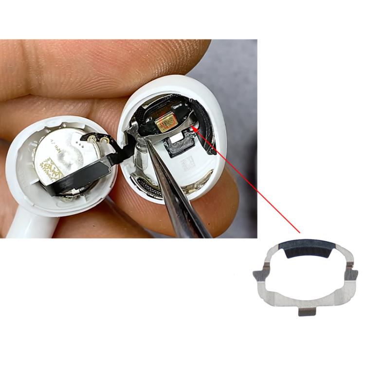 Support métallique pour piles des haut-parleurs gauche/droite des AirPods 4 d'Apple