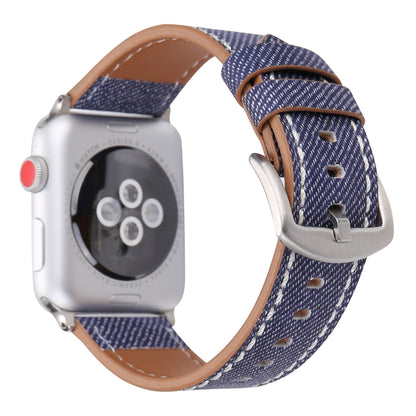 Pour Apple Watch Ultra 49mm / Série 8&7 45mm / SE 2&6&SE&5&4 44mm / 3&2&1 42mm Bracelet de montre à motif cowboy en cuir véritable à la mode simple, 42mm