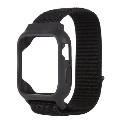 Pour Apple Watch Series 7 45 mm / 6 & SE & 5 & 4 44 mm / 3 & 2 & 1 42 mm Bracelet de montre en nylon avec fermeture auto-agrippante, For Apple Watch Series 7 45mm / 6 & SE & 5 & 4 44mm / 3 & 2 & 1 42mm                                                   ...