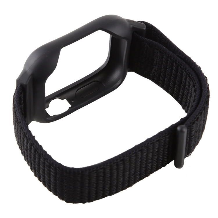 Pour Apple Watch Series 7 45 mm / 6 & SE & 5 & 4 44 mm / 3 & 2 & 1 42 mm Bracelet de montre en nylon avec fermeture auto-agrippante, For Apple Watch Series 7 45mm / 6 & SE & 5 & 4 44mm / 3 & 2 & 1 42mm                                                   ...