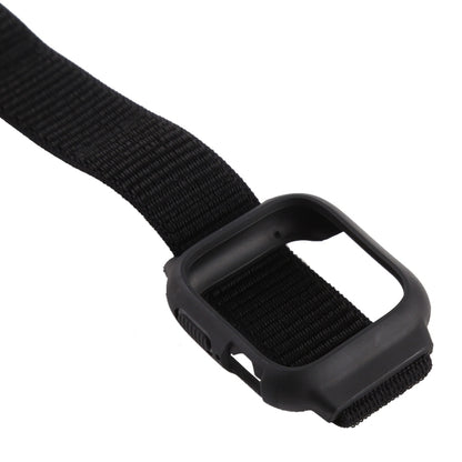 Pour Apple Watch Series 7 45 mm / 6 & SE & 5 & 4 44 mm / 3 & 2 & 1 42 mm Bracelet de montre en nylon avec fermeture auto-agrippante, For Apple Watch Series 7 45mm / 6 & SE & 5 & 4 44mm / 3 & 2 & 1 42mm                                                   ...