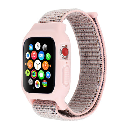 Pour Apple Watch Series 7 45 mm / 6 & SE & 5 & 4 44 mm / 3 & 2 & 1 42 mm Bracelet de montre en nylon avec fermeture auto-agrippante, For Apple Watch Series 7 45mm / 6 & SE & 5 & 4 44mm / 3 & 2 & 1 42mm                                                   ...