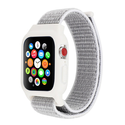 Pour Apple Watch Series 7 45 mm / 6 & SE & 5 & 4 44 mm / 3 & 2 & 1 42 mm Bracelet de montre en nylon avec fermeture auto-agrippante, For Apple Watch Series 7 45mm / 6 & SE & 5 & 4 44mm / 3 & 2 & 1 42mm                                                   ...