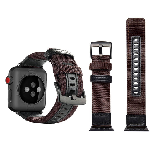 Bracelet de montre en nylon de style Jeep avec boucle en acier inoxydable pour Apple Watch Series 3 & 2 & 1 42 mm, 42mm
