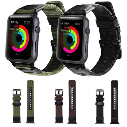 Bracelet de montre en nylon de style Jeep avec boucle en acier inoxydable pour Apple Watch Series 3 & 2 & 1 42 mm, 42mm