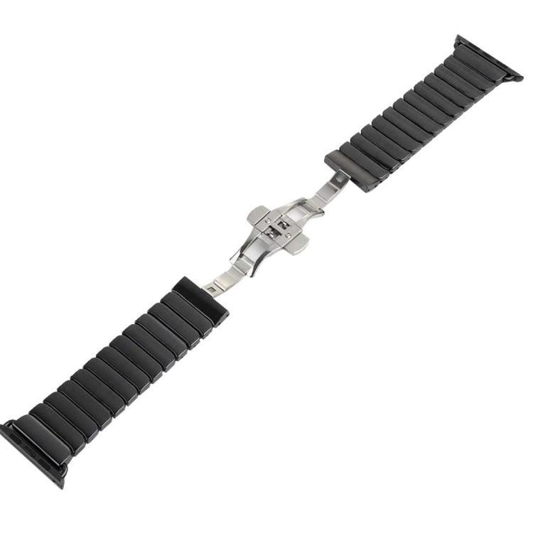 Pour Apple Watch Ultra 49mm / série 8 & 7 45mm / SE 2 & 6 & SE & 5 & 4 44mm / 3 & 2 & 1 42mm bracelet de montre en céramique délicate, 42mm