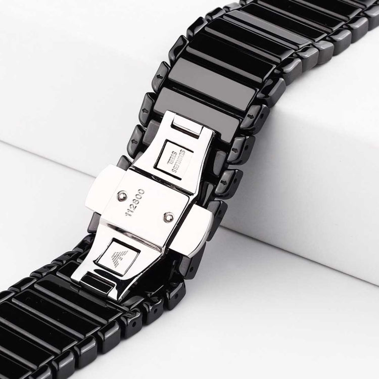 Pour Apple Watch Ultra 49mm / série 8 & 7 45mm / SE 2 & 6 & SE & 5 & 4 44mm / 3 & 2 & 1 42mm bracelet de montre en céramique délicate, 42mm
