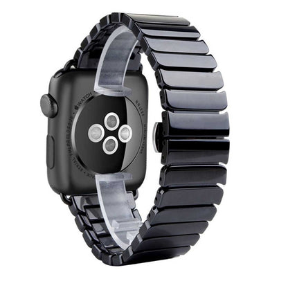Pour Apple Watch Ultra 49mm / série 8 & 7 45mm / SE 2 & 6 & SE & 5 & 4 44mm / 3 & 2 & 1 42mm bracelet de montre en céramique délicate, 42mm