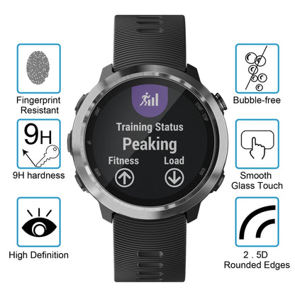 2 pièces ENKAY Hat-Prince pour Garmin Forerunner 645 0.2mm 9H dureté de Surface 2.15D bord incurvé protecteur d'écran en verre trempé